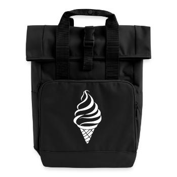 Croquis de glace - Sac à dos Roll Top à deux anses - noir - Devant