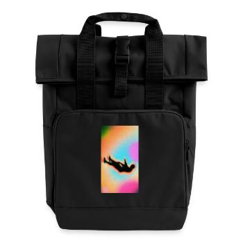 Cant` feel myself no more - Roll Top Backpack with Two Handles - black - Front