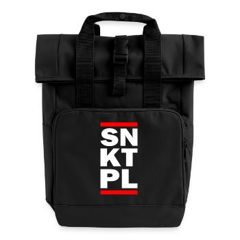 SNKTPL - Rolltop Rucksack mit zwei Griffen - Schwarz - Vorne