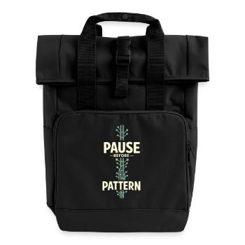 Somatic Healing Somatic Therapy - Roll Top Backpack with Two Handles - black - Front