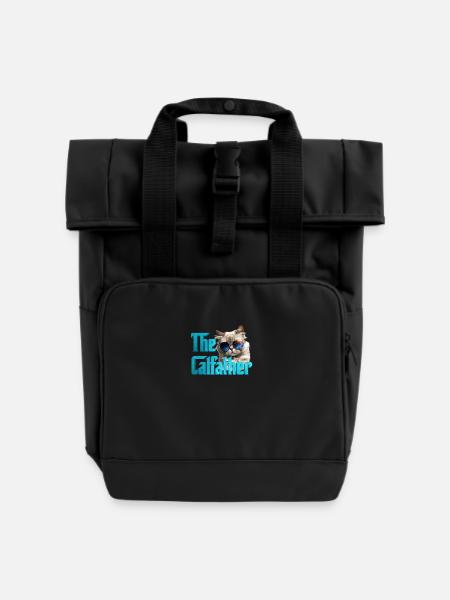 Le catfather - Sac à dos Roll Top à deux anses - noir