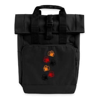 Verre à bière - Sac à dos Roll Top à deux anses - noir - Devant