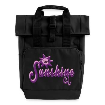 Mein Sonnenschein - Rolltop Rucksack mit zwei Griffen - Schwarz - Vorne