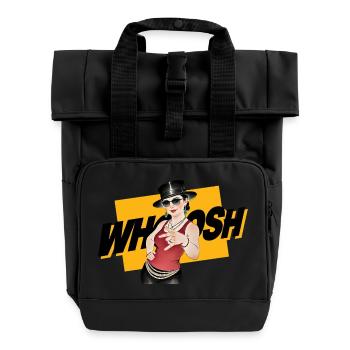 WHOOSH GIRL - nice people - Sac à dos Roll Top à deux anses - noir - Devant