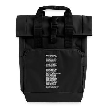 European Federalism - Roll Top Backpack with Two Handles - black - Front