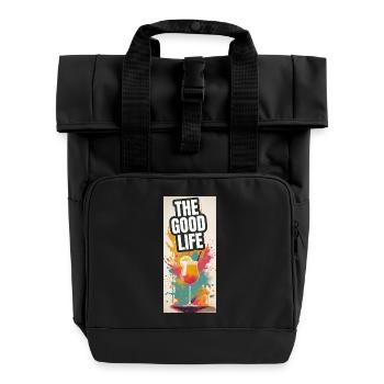 La bonne vie Happy Hour Cocktail - Sac à dos Roll Top à deux anses - noir - Devant