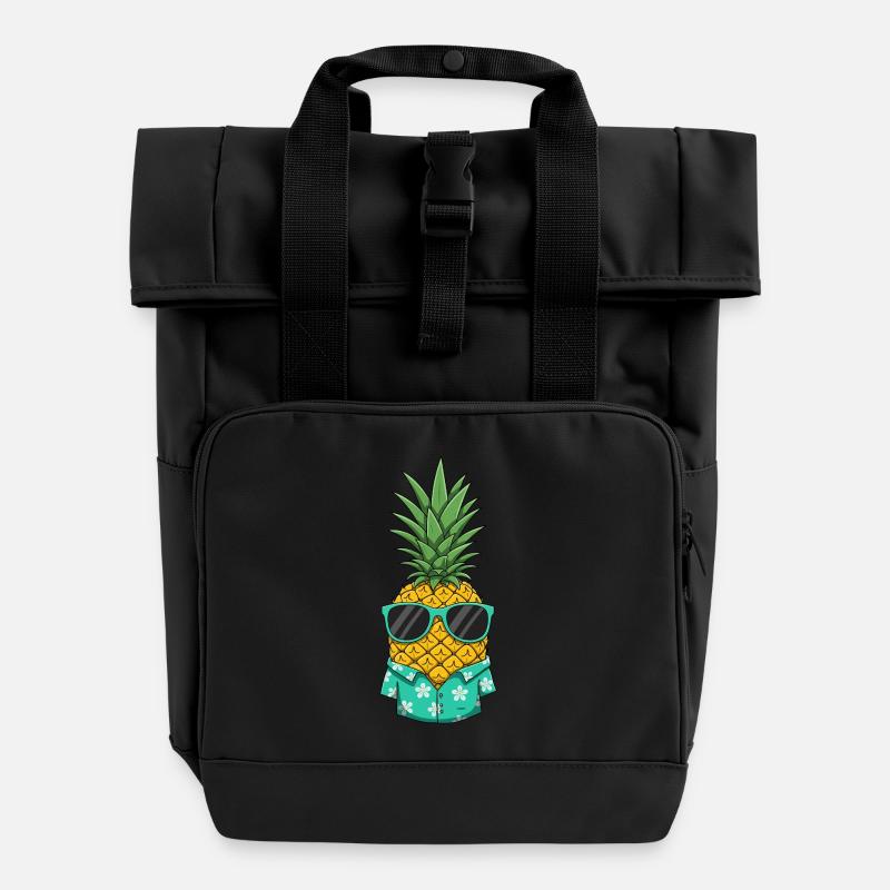 Ananas frais - Sac à dos Roll Top à deux anses - noir