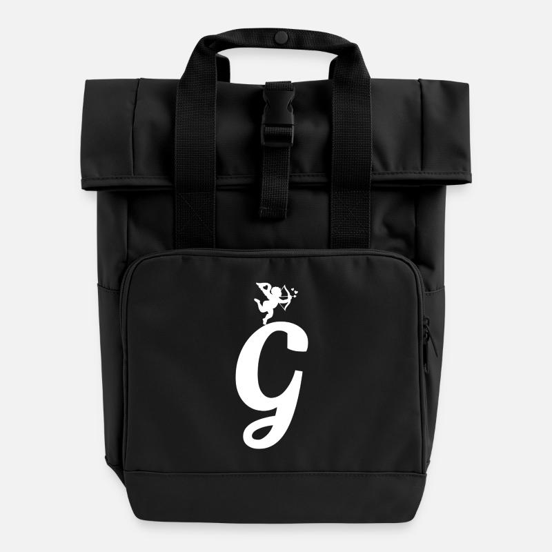 G - Sac à dos Roll Top à deux anses - noir