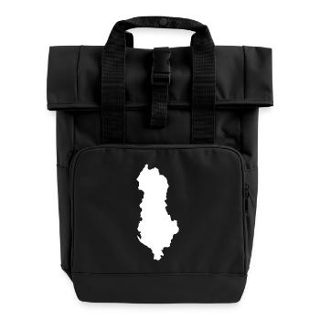 Argentina Map Silhouette Tee - Roll Top Backpack with Two Handles - black - Front