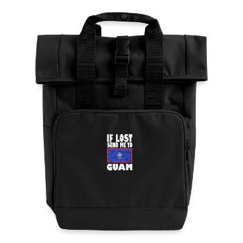 Drapeau de Guam - Sac à dos Roll Top à deux anses - noir - Devant