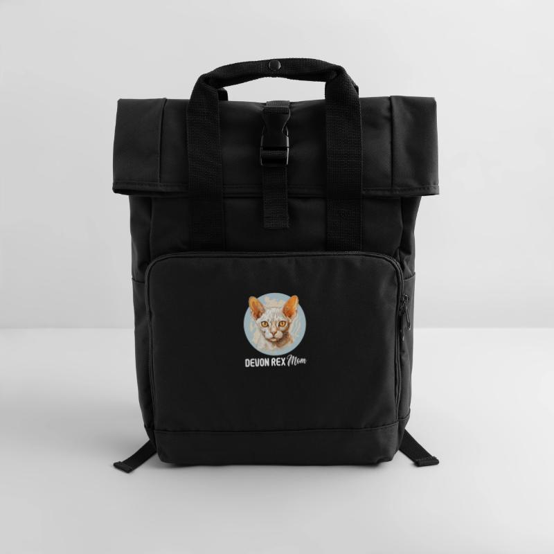 Devon Rex Kätzchen Devon Rex Katze Rolltop Rucksack mit zwei Griffen