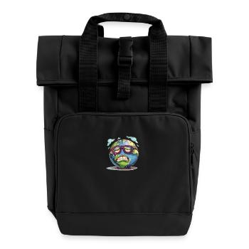 Réchauffez-vous, sauvez notre climat maintenant - Sac à dos Roll Top à deux anses - noir - Devant