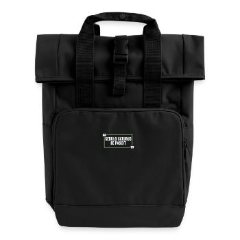 Lateinisch Lustiger Latein Spruch - Rolltop Rucksack mit zwei Griffen - Schwarz - Vorne