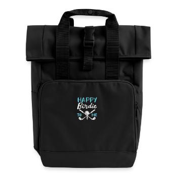 Happy Birdie To Me Golfspieler Golf Spielen Golfer - Sac à dos Roll Top à deux anses - noir - Devant