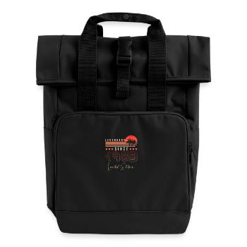 Legendary since 1983 - Roll Top Backpack with Two Handles - black - Front