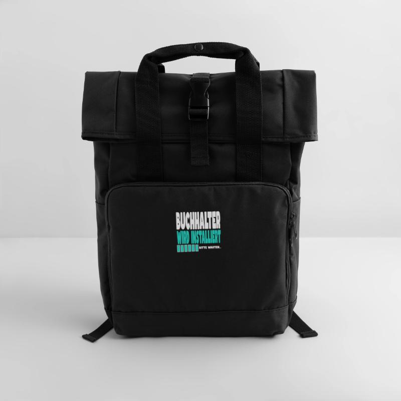Buchhalter wird installiert Rolltop Rucksack mit zwei Griffen