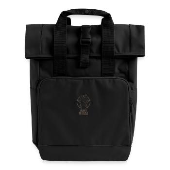 Heavy Metal Musik Sänger Band Genre - Rolltop Rucksack mit zwei Griffen - Schwarz - Vorne