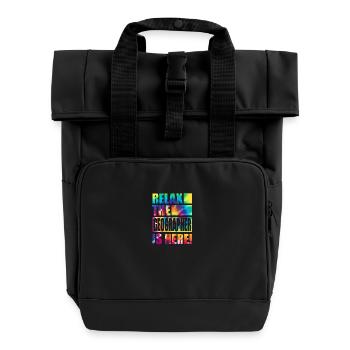 Geographer Lustiger Spruch - Rolltop Rucksack mit zwei Griffen - Schwarz - Vorne