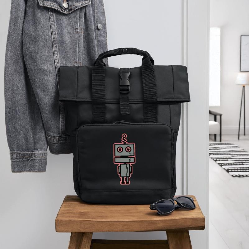 Roll Top Backpack with Two Handles
