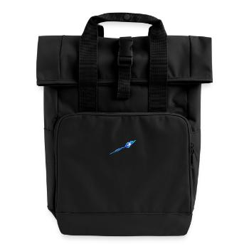 Dart bleu clair - Sac à dos Roll Top à deux anses - noir - Devant