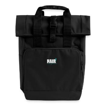 Hair Whisperer Friseur Beruf Haare - Rolltop Rucksack mit zwei Griffen - Schwarz - Vorne