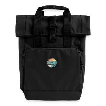 begins and ends with Respect Aikido Training - Rolltop Rucksack mit zwei Griffen - Schwarz - Vorne