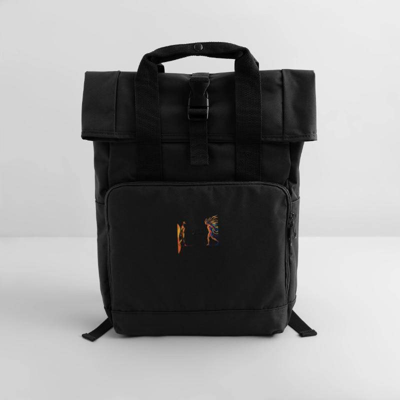 Evolve or Repeat Rolltop Rucksack mit zwei Griffen