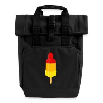 rocket solo - Roll Top Backpack with Two Handles - black - Front