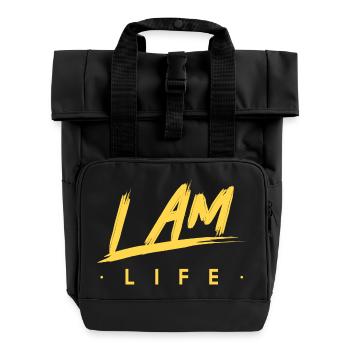 I am life zen motivation - Sac à dos Roll Top à deux anses - noir - Devant