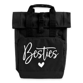 Meilleures amies - Sac à dos Roll Top à deux anses - noir - Devant