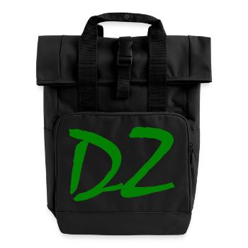 Dz - Rolltop Rucksack mit zwei Griffen - Schwarz - Vorne