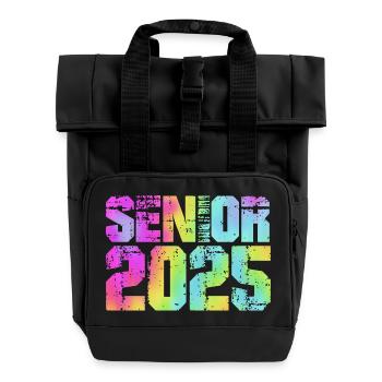 Class of 2025 - Roll Top Backpack with Two Handles - black - Front