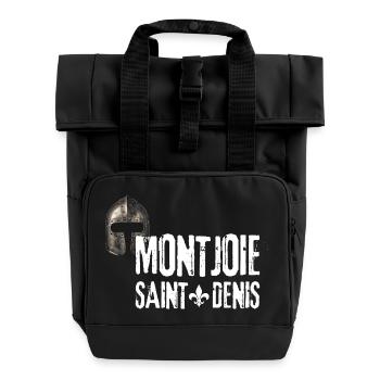 Monjoie Saint Denis Lys Chevalier de France - Sac à dos Roll Top à deux anses - noir - Devant
