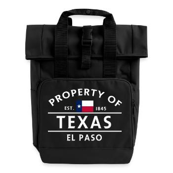 Texas Ownership El Paso - Rolltop Rucksack mit zwei Griffen - Schwarz - Vorne
