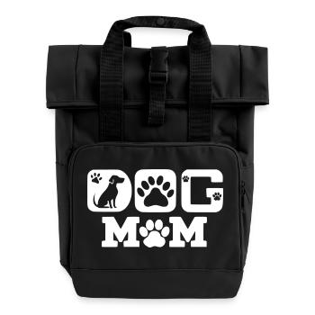 Maman chien - Sac à dos Roll Top à deux anses - noir - Devant