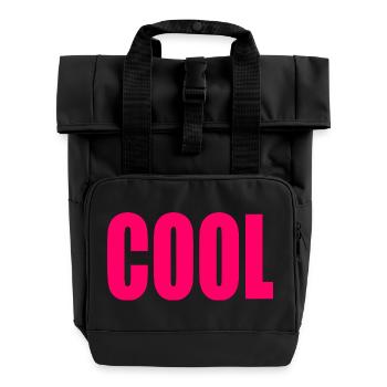 Cool - Rolltop Rucksack mit zwei Griffen - Schwarz - Vorne