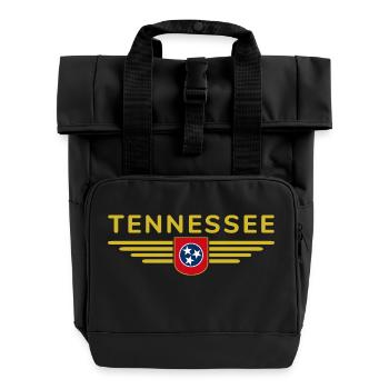 T-shirt de fan du Tennessee – Musique et amour de la maison - Sac à dos Roll Top à deux anses - noir - Devant