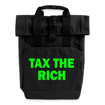 Tax the rich - Sac à dos Roll Top à deux anses - noir - Devant