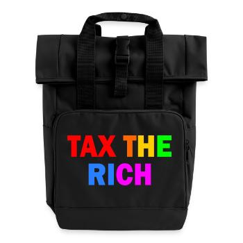 Tax the rich - Sac à dos Roll Top à deux anses - noir - Devant