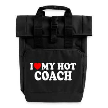 I love my hot coach - Sac à dos Roll Top à deux anses - noir - Devant