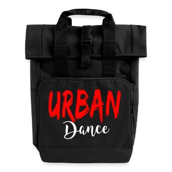 Urban Dance - Urban Dance Shirt - Rolltop Rucksack mit zwei Griffen - Schwarz - Vorne