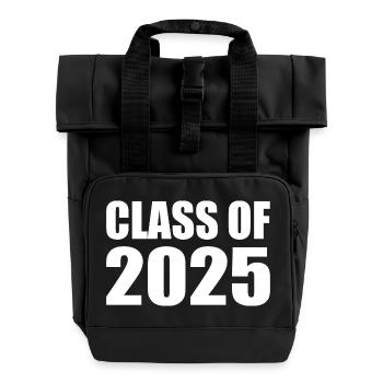 Class of 2025 - Roll Top Backpack with Two Handles - black - Front