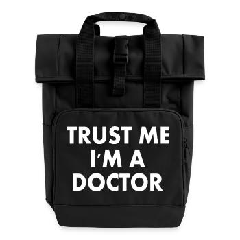 trust me i'm a doctor - Sac à dos Roll Top à deux anses - noir - Devant