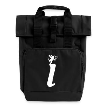 I - Rolltop Rucksack mit zwei Griffen - Schwarz - Vorne
