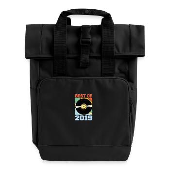 Best of 2019 - Roll Top Backpack with Two Handles - black - Front