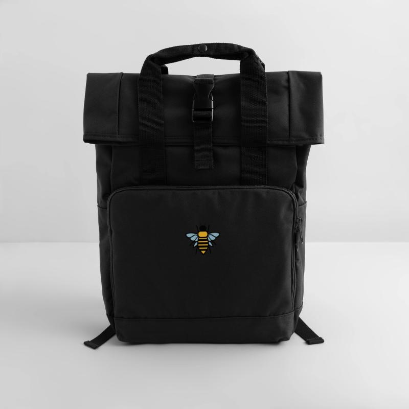 Biene Rolltop Rucksack mit zwei Griffen