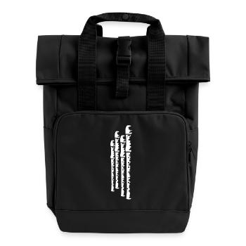 Flûtes - Sac à dos Roll Top à deux anses - noir - Devant