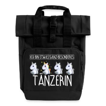 TÄNZERIN - Toll - Rolltop Rucksack mit zwei Griffen - Schwarz - Vorne