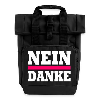 Nein danke - Rolltop Rucksack mit zwei Griffen - Schwarz - Vorne