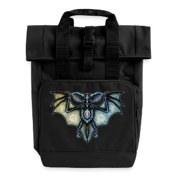 Chauve-souris - Sac à dos Roll Top à deux anses - noir - Devant